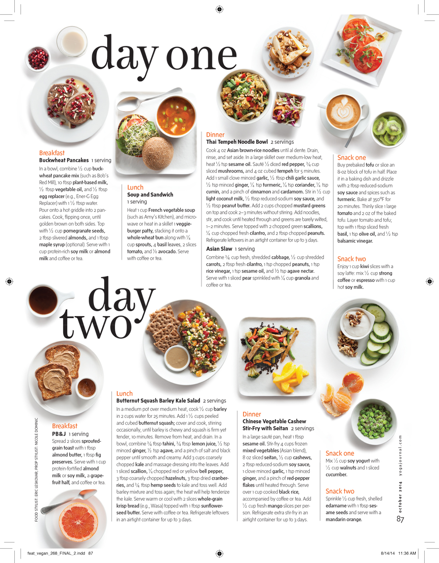 Yoga Journal Vegan Challenge