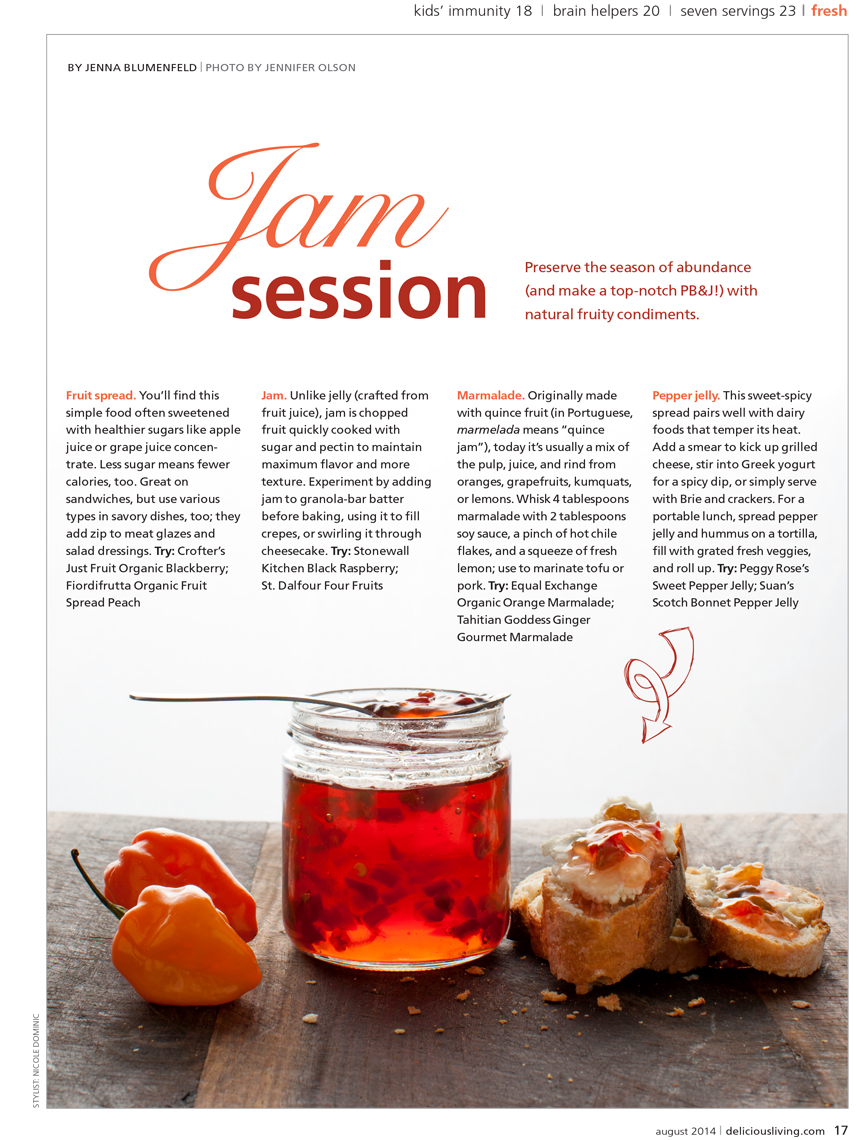 Delicious Living Red pepper Jelly