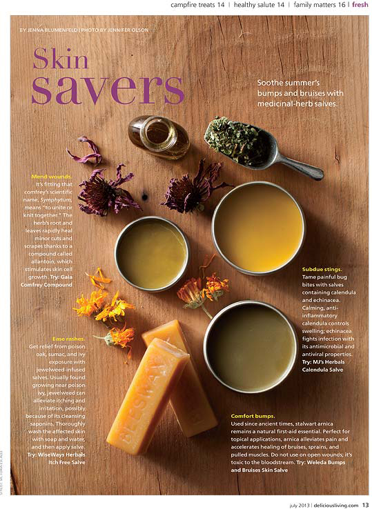 Delicious Living Salves